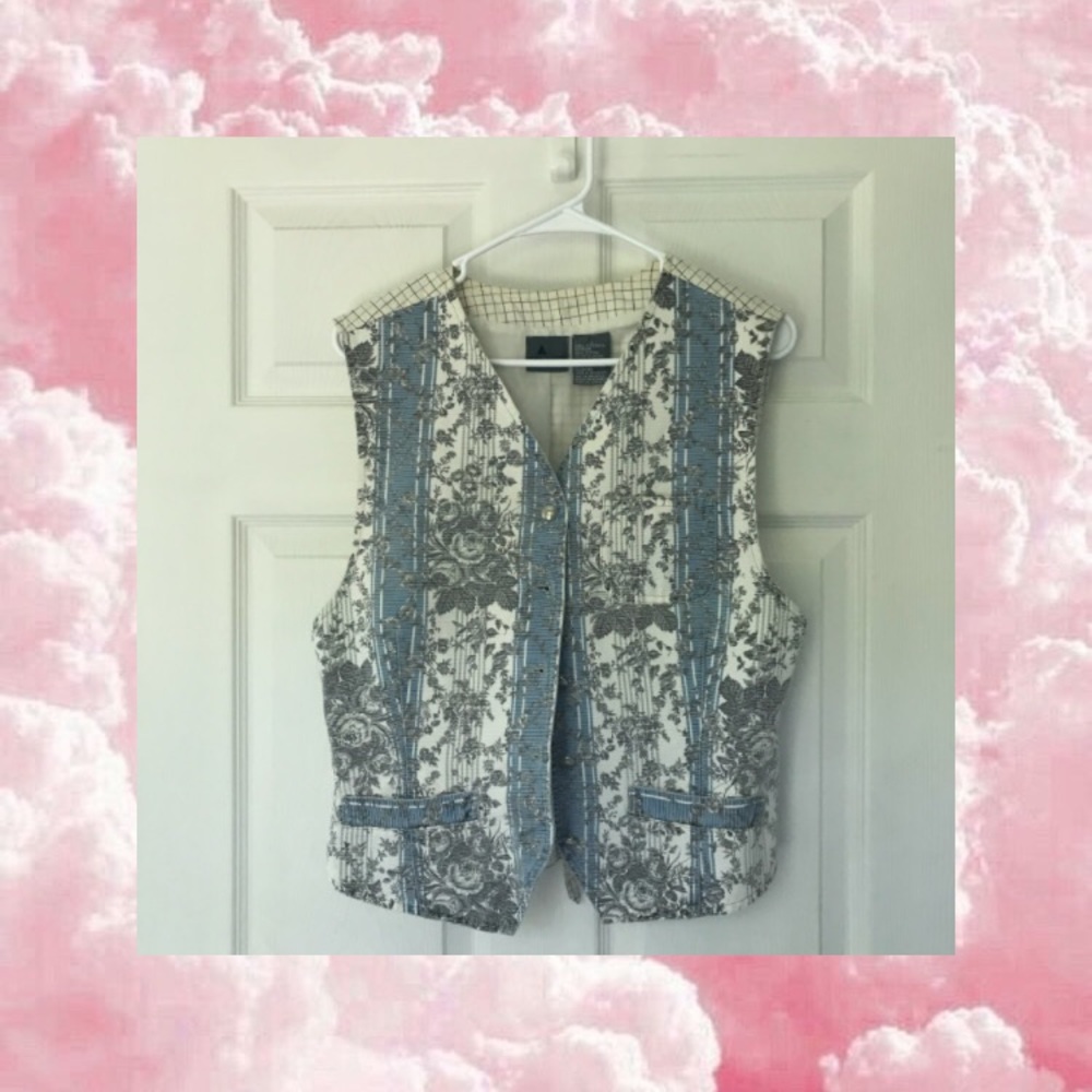 Funky floral vest!